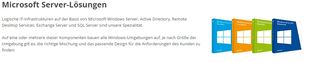 Microsoft Windows Server Editionen